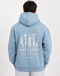 sky-blue back hoodie